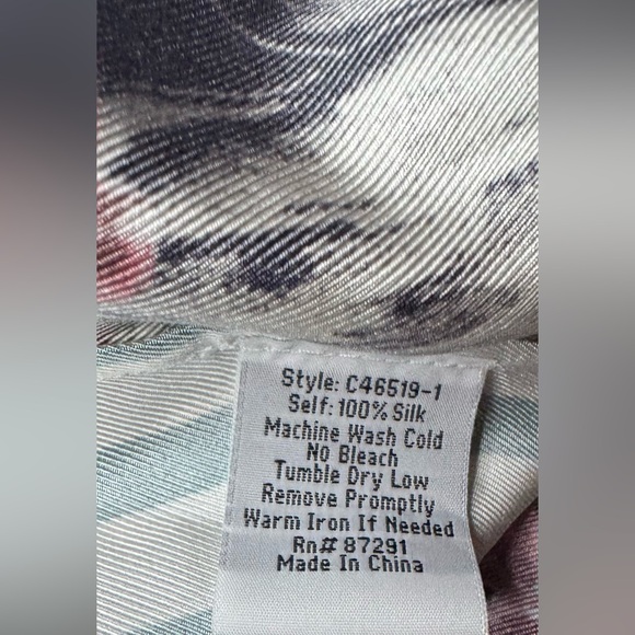 [Johnny Was] "Meadow" Floral and Striped 100% Silk Kimono Sz: M - Picture 3 of 15